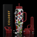 COLDEST 46oz Leakproof Insulated Tumbler with 3 Lids