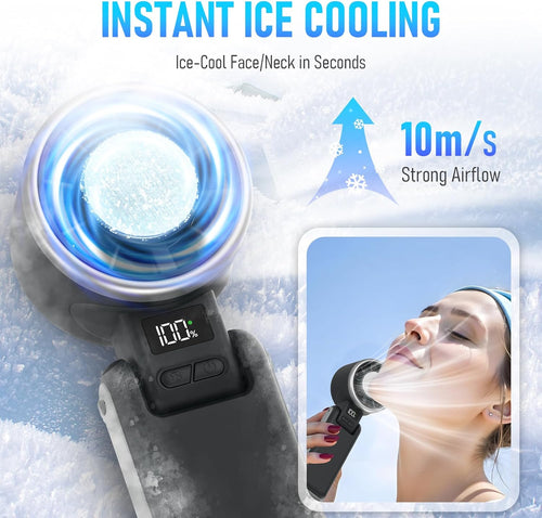 ChillWave Handheld Ice Fan