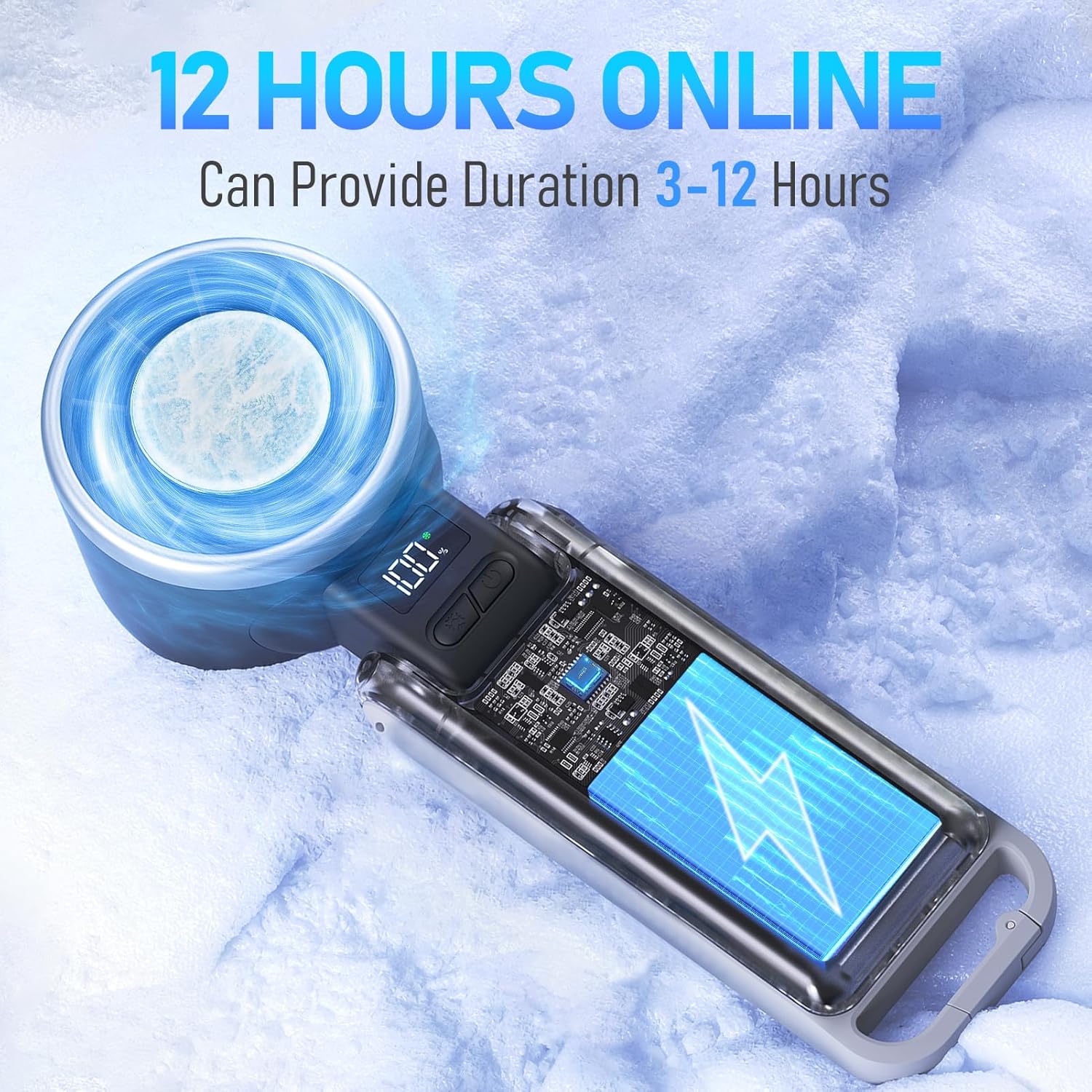ChillWave Handheld Ice Fan